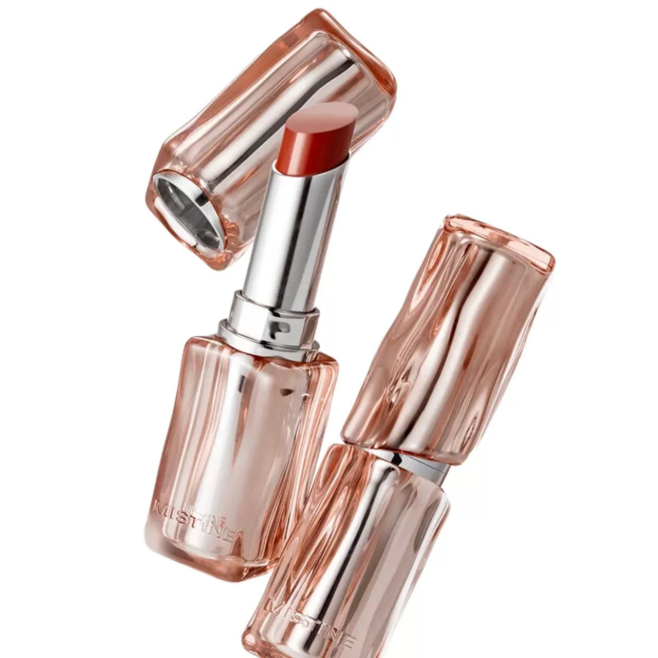 MISTINE Long-Lasting Lipstick Non-Transfer Coffee Ice Lipstick Glossy Liquid Lip Gloss Matte Red Brown Lip Color