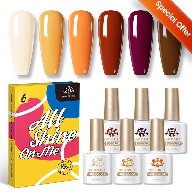 BORN PRETTY Sparkling Moonlight Cat Magnetic Gel Polish Set Semi Permanent Soak Off Crystal Gel Nail Polish Kit For Nail Art DIY