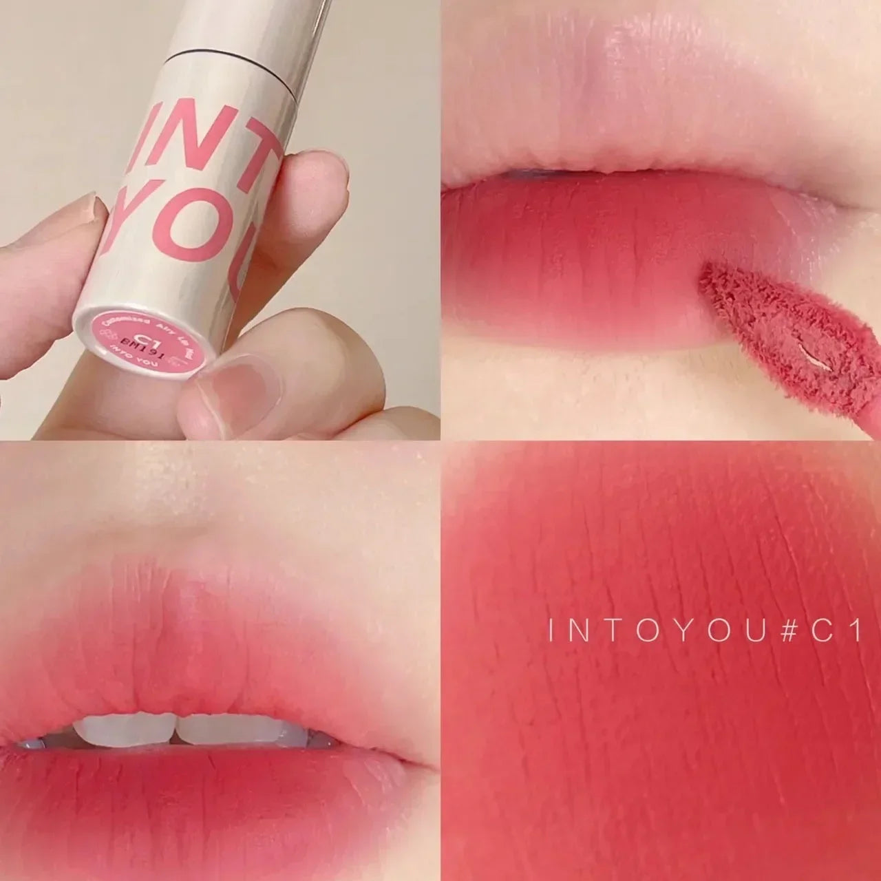 INTO YOU Lip Mud Lip Gloss Velvet Lipstick Lip Glaze Women Makeup Matte Waterproof Long Lasting Red Tint Rare Beauty Cosmetics