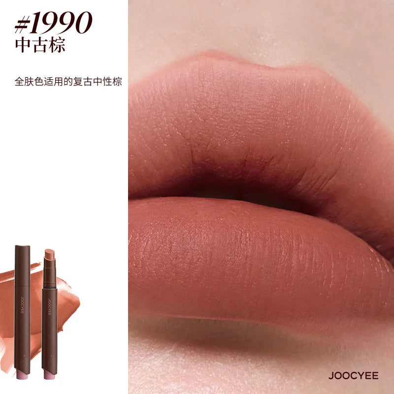 Joochee Cosmetics Pink Mist Lipstick Pen Lipstick Matte Mist Flour Brown Autumn Winter Long-lasting Easy To Wear Beauty Makeup