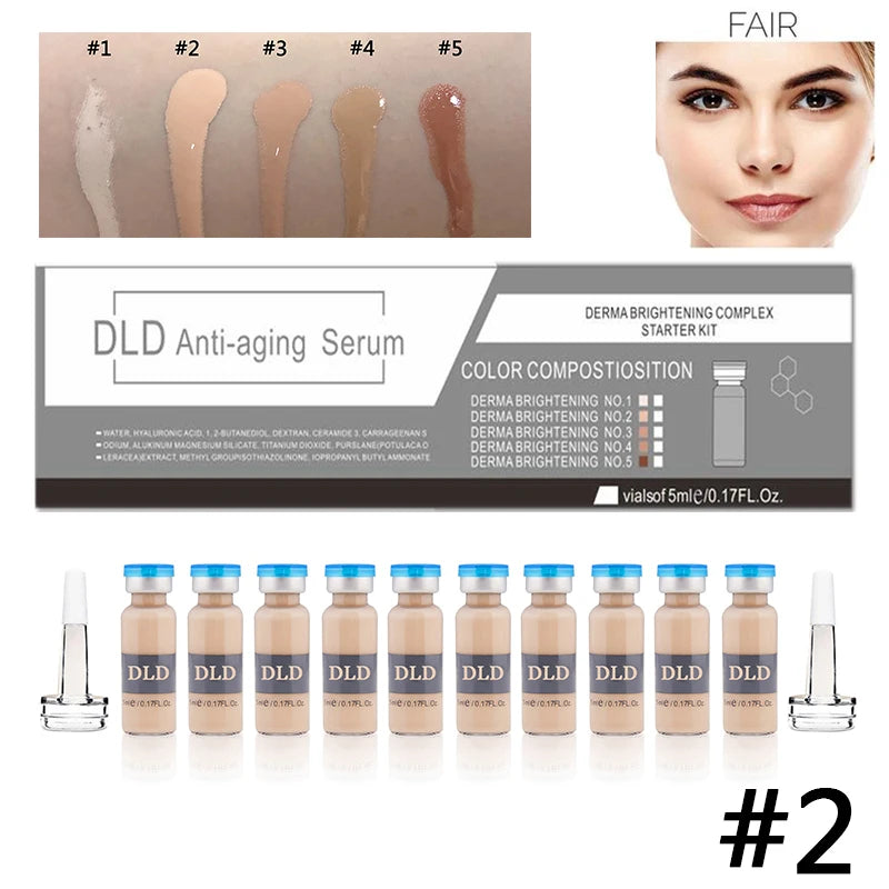 10 vials Korea BB Cream Glow Essence Beginner Starter Kit  Niacinamide Moisturizing Foundation Cream Facial Skin Care