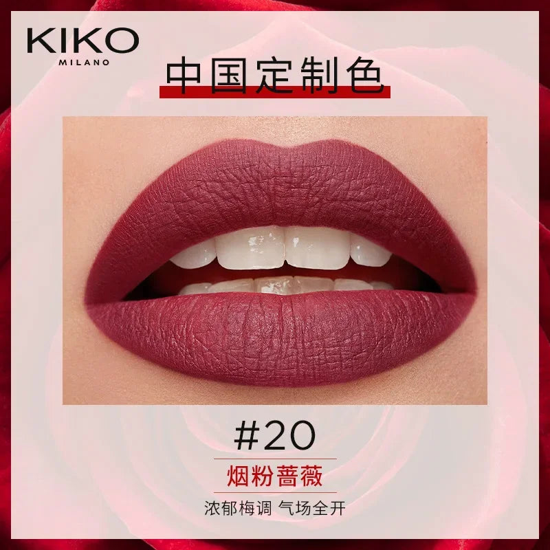 Italy KIKO High Quality Brand Lipstick Matte Satin 13 Colors Long Lasting Waterproof  Lip Stick Lips Beauty Makeup Comestics