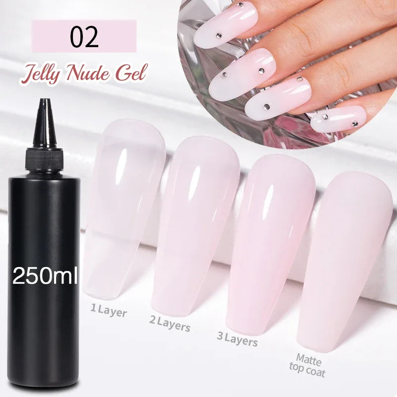 BOZLIN 1KG Super Shinny Top Coat UV Base Gel Polish Matte Top Coat Reinforce Gel Long Lasting Shinning Soak Off Nail Art Varnish