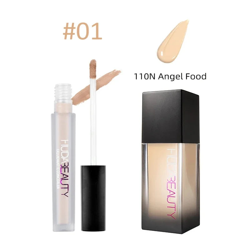 2PCS HUDA Foundation Concealer Base Makeup Set