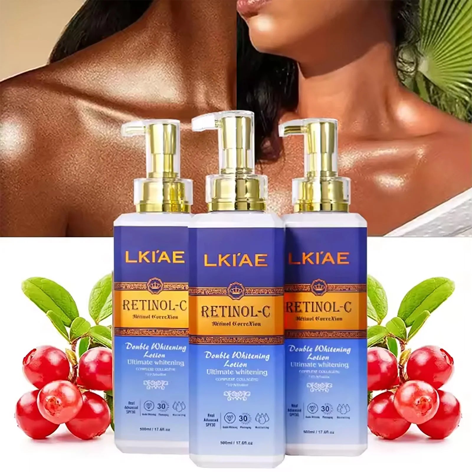 Ultimate Whitening Skin Care Set, With Retinol, Collagen, Remove Dark Spot, Moisturize, Nourish, Lighten Skin For All Skin Types
