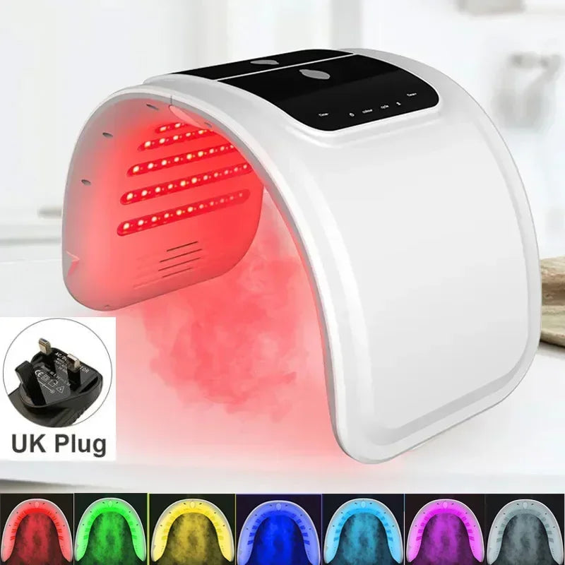 7 Color PDT Led Mask with Facial Spray Light Therapy LED Facial Mask Beauty Facial Rejuvenation Acne Remover Anti Wrinkle