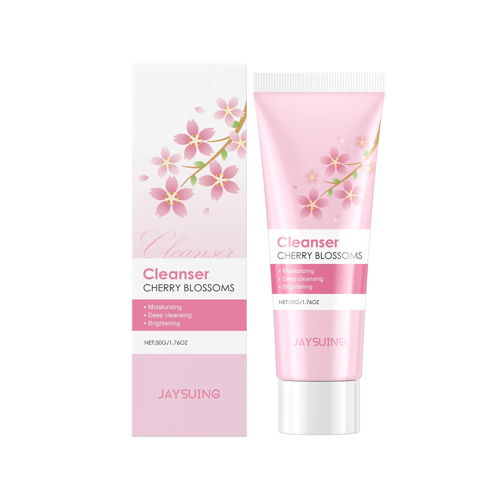 Cherry Blossom Facial Cleanser Deep Cleansing Oil Control Moisturizing Non Tightness Hydrating Facial Cleanser Suitable All Skin