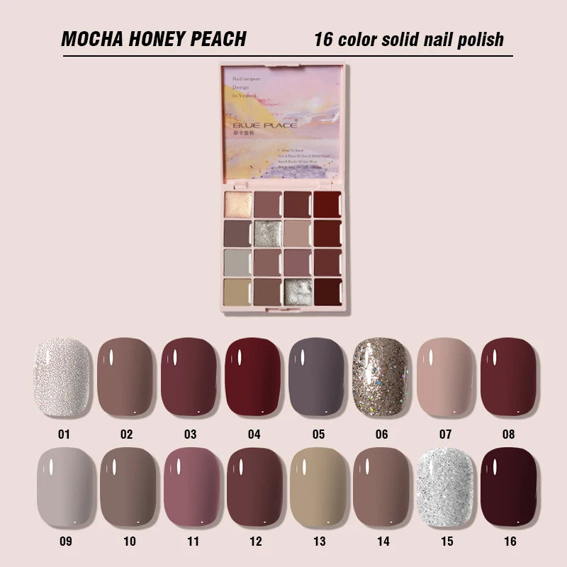 Korean Solid Nail Gel Palette Mud Painting Shinng Glitter Sequin For Nail Art Design Semi Permanent Soak Off UV Gel Varnish