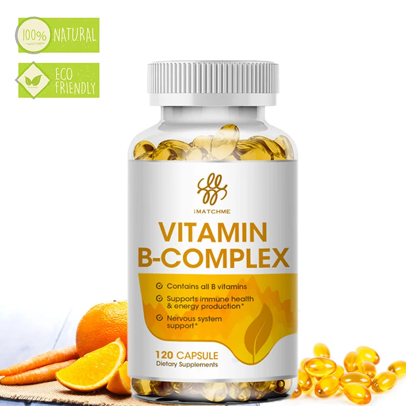 iMATCHME Compound Vitamin B Capsule VB B1 B2 B3 B5 B6 B7 B9 B12