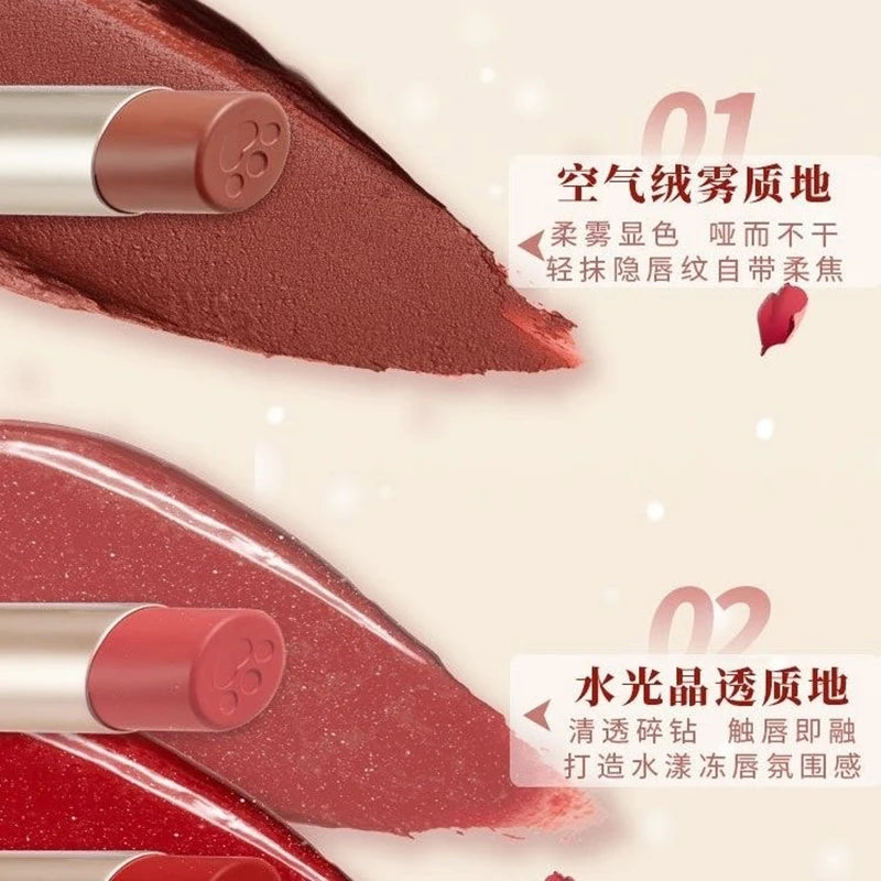 CUTE RUMOR Lip Mud Christmas Little Red Riding Hood Rabbit Lipstick Velvet Mist Matte Fine Sparkling Shimmer Lipgloss