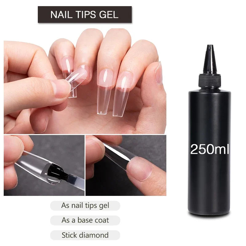 BOZLIN 1KG Super Shinny Top Coat UV Base Gel Polish Matte Top Coat Reinforce Gel Long Lasting Shinning Soak Off Nail Art Varnish