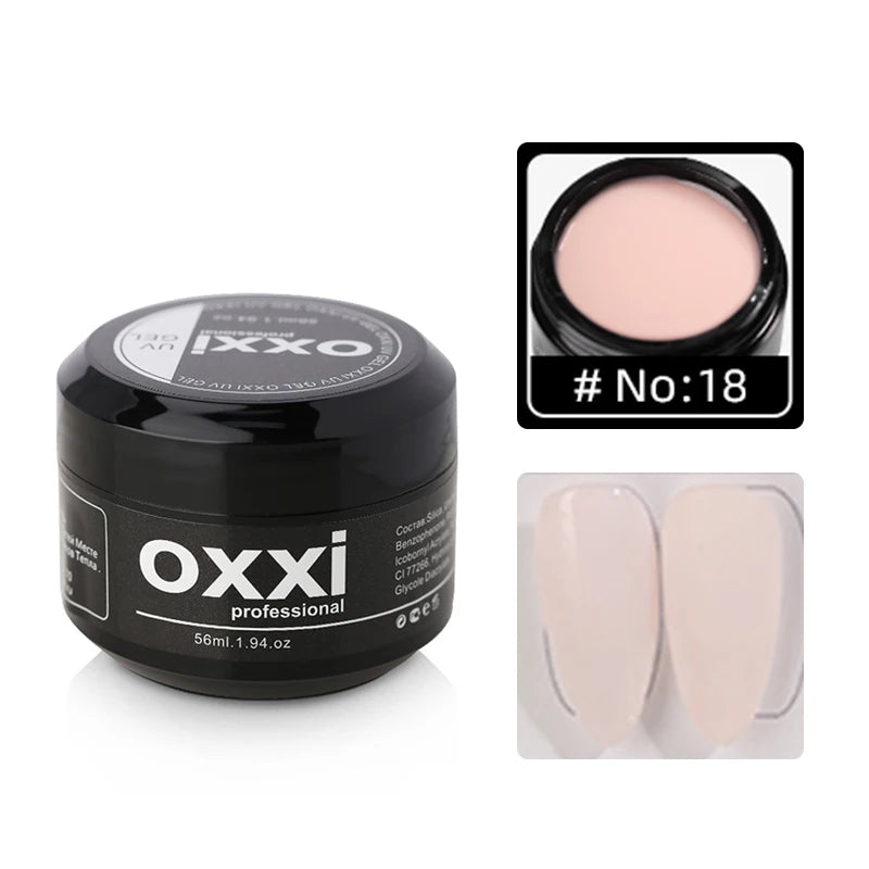 OXXI 56ml UV Nail Extension Gel Semi-permanent Builder Varnish Manicure Poly Nails Gellac Acryl Gel Polish Easy Building Enamels