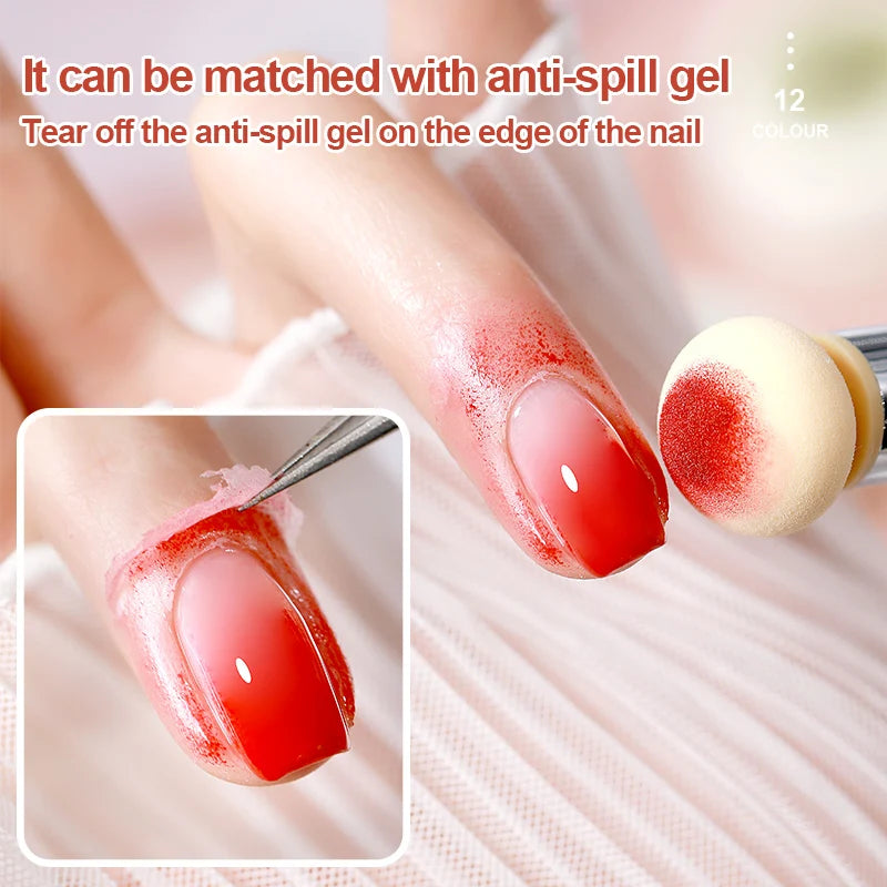 AS Ombre Gel Varnish Nails Gradient Painting Gel Polish Set gradual change Colors Long Lasting Nail Art Gel Vernis
