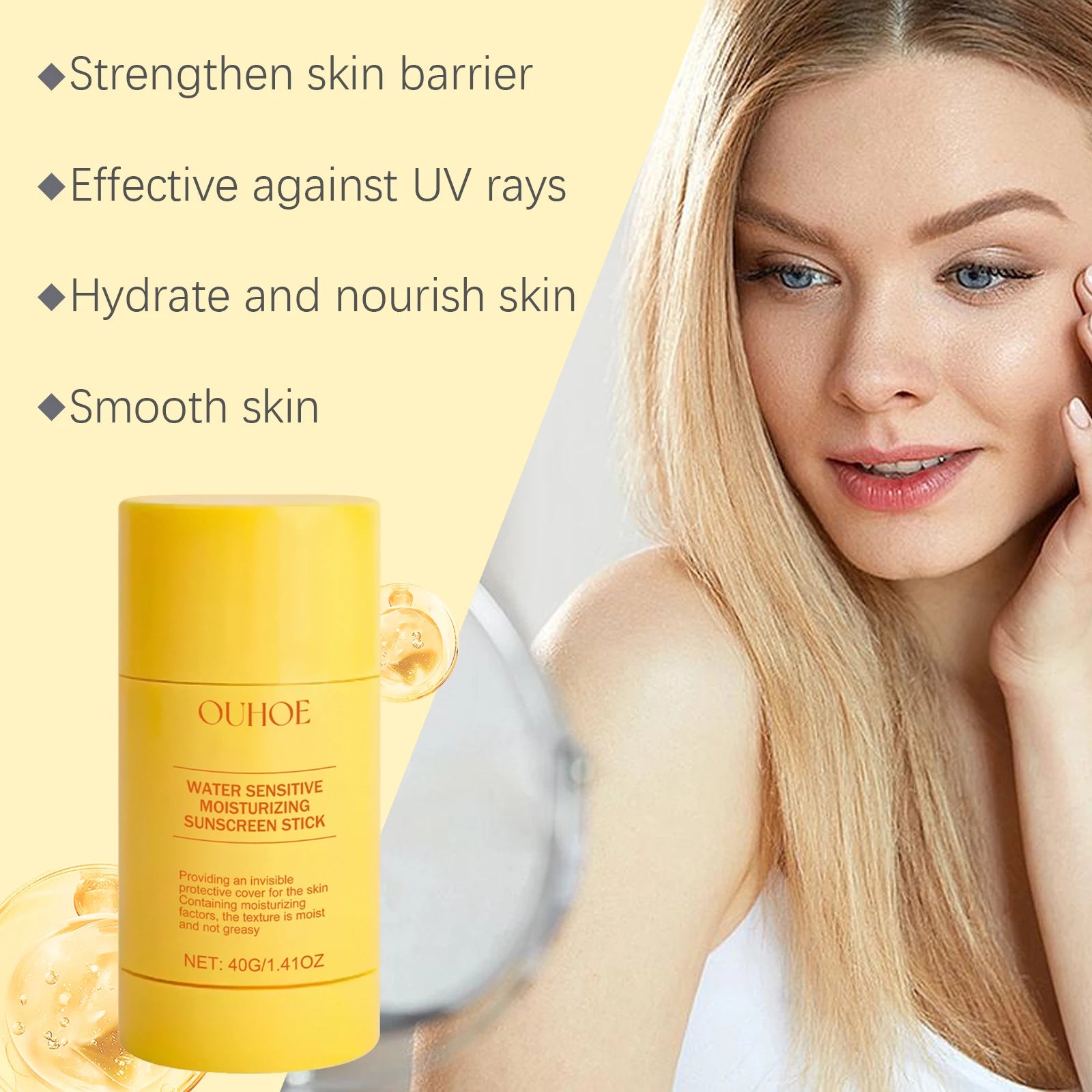 Moisturizing Protection Stick UV Protection Cream Moisturizing and Hydrating Natural and Additive-free Skin Care Products