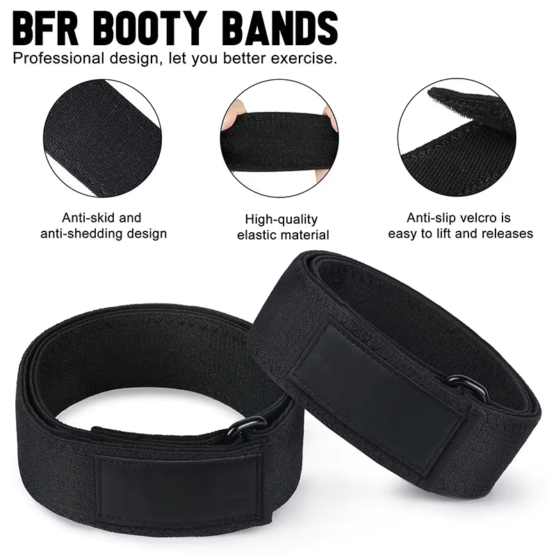 Gluteal Resistance Band Muscle Training Fitness Resistance Bands Workout Your Butt Thigh Arm BFR Gluteal Occlusion Bands