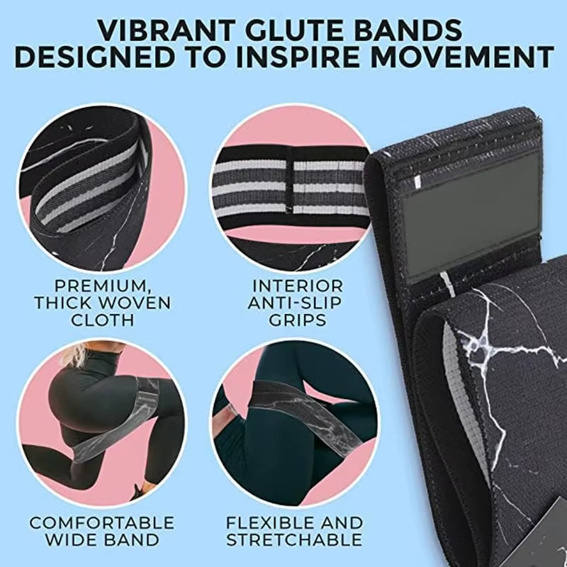 Braided Yoga Pilates Loop Resistance Bands Set of 3 Strength Training Stretch Stretch Open Back Hip Lift Squat Bands