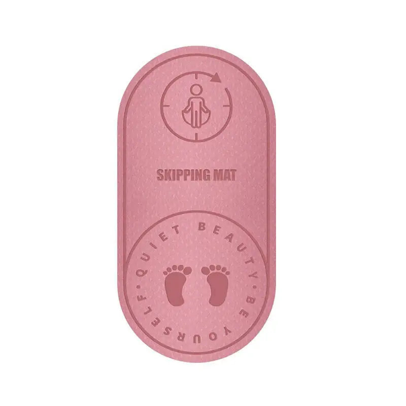 Non-Slip Mat Yoga Mat Jump Rope Skipping Floor Workouts for Sports Pads Silent Yoga Pad Textured Thick 6/8Mm High Density 2023