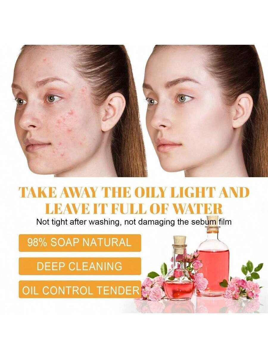 Turmeric Cleansing Facial Foam, Deeply Cleanses Facial Skin, Helps to Lighten Acne Marks & Scars, Moisturizes, Brightens Skin