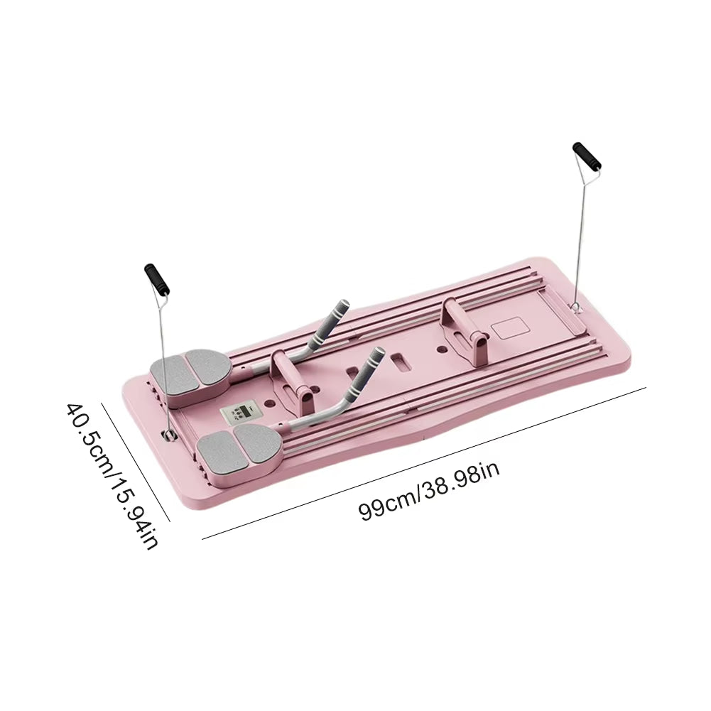 Multifunctional Fitness Board Exercise Machine Non Slip Abdominal Board Automatic Rebound Push up Board with Timer for Home Gym