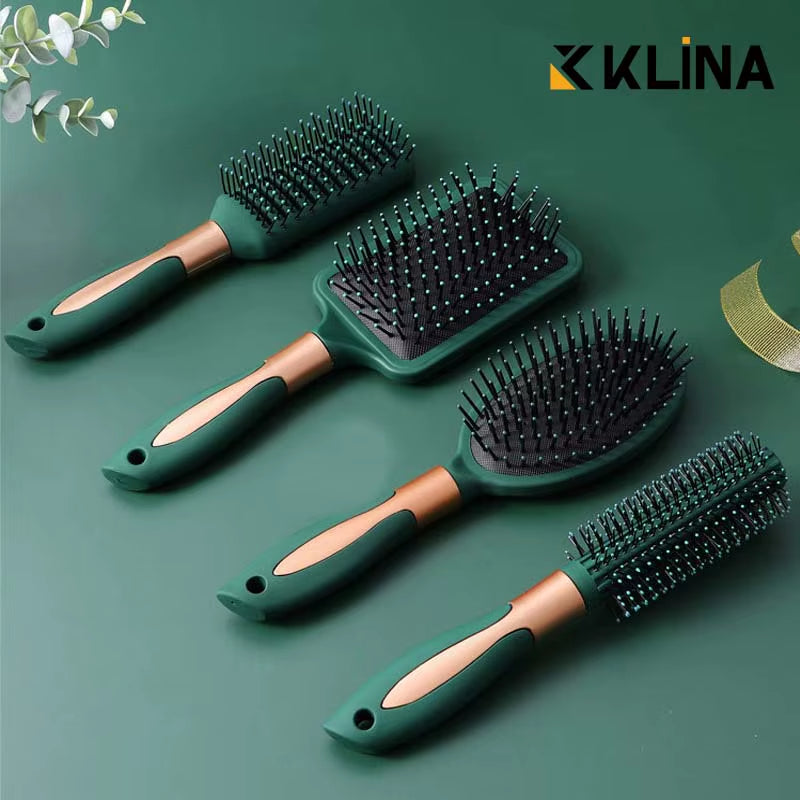 KLINA Hair Massage Air Cushion Comb Brush Scalp Hairbrush Detangle anti Static Salon SPA Hairdressing Styling Tool Oval Round
