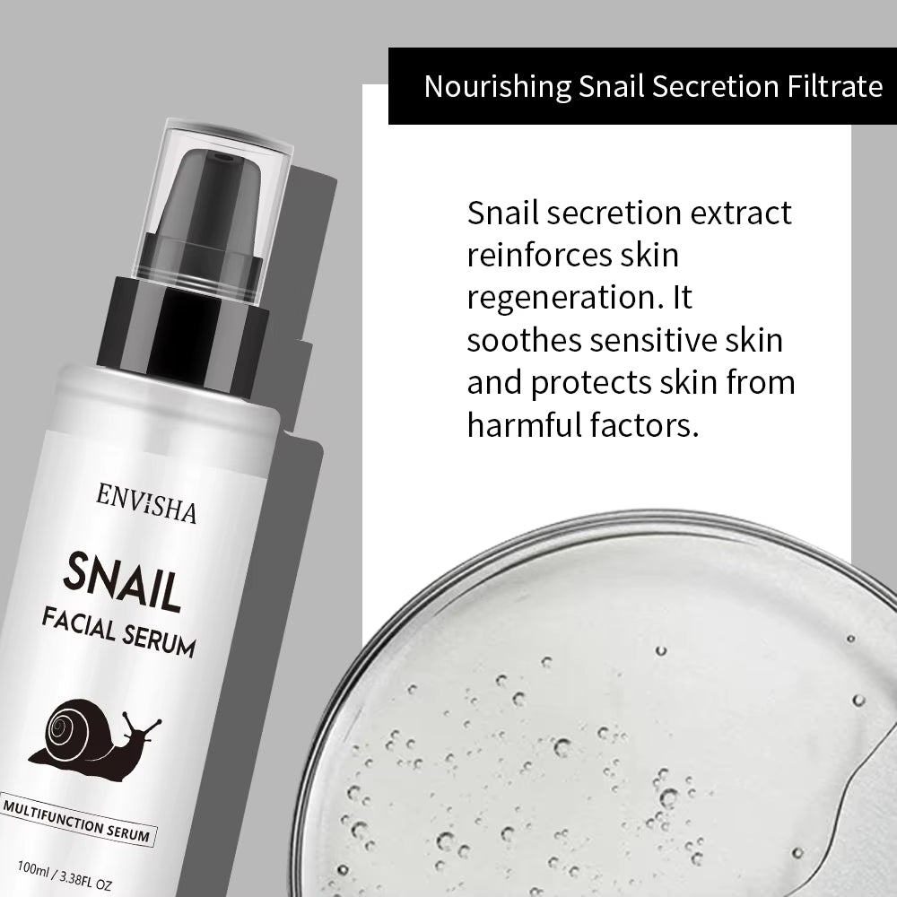 Snail Collagen Face Serum Facial Firming Skin Care Anti-Aging Wrinkle Moisturizing Whitening Beauty Health Shrink Pores