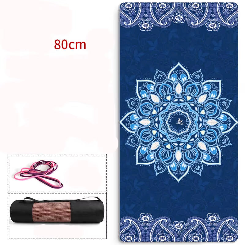 183Cm*80Cm*6Mm Natural TPE Suede YOGA MAT Heathyoga PRO Yoga Mat Broaden 80CM Widen Slip-Resistant Comfortable Fitness Mats