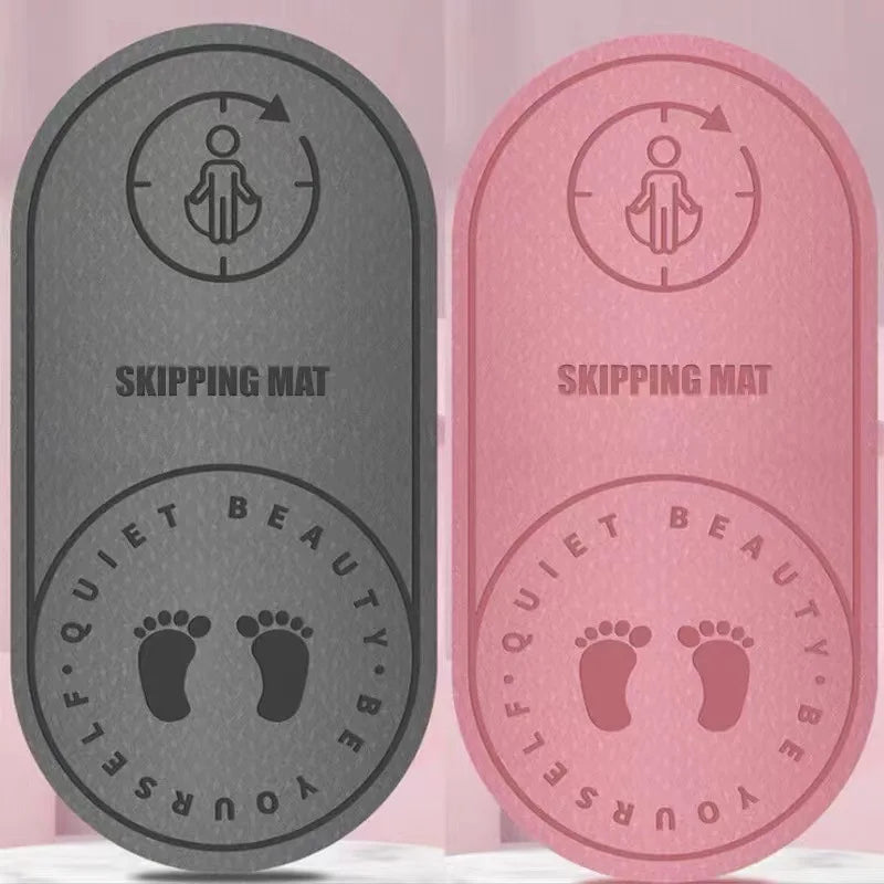 Non-Slip Mat Yoga Mat Jump Rope Skipping Floor Workouts for Sports Pads Silent Yoga Pad Textured Thick 6/8Mm High Density 2023