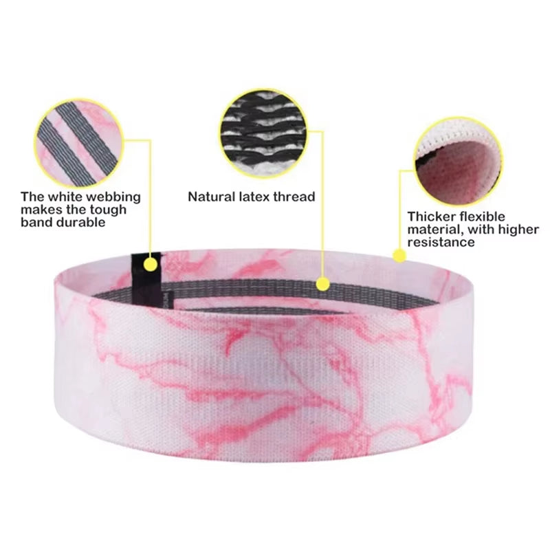 Braided Yoga Pilates Loop Resistance Bands Set of 3 Strength Training Stretch Stretch Open Back Hip Lift Squat Bands