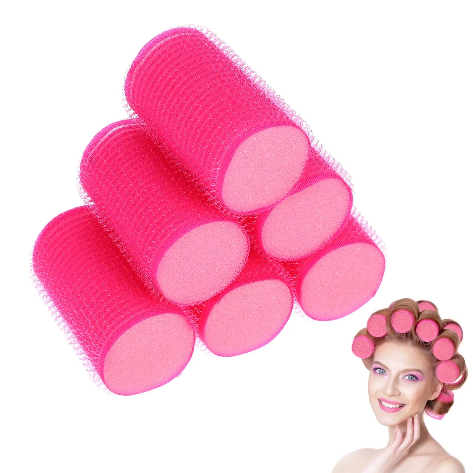 12Pcs Self Grip Hair Curler Sponge Durable Hair Styling Tool Women Hair Curler Hair Sponge Roller Hair Care Styling
