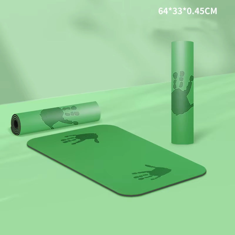 4.5MM Thick PU Yoga Mats Small Anti-Slip Sport Fitness Mat for Exercise Yoga and Pilates Gymnastics Mat Fitness Equipment